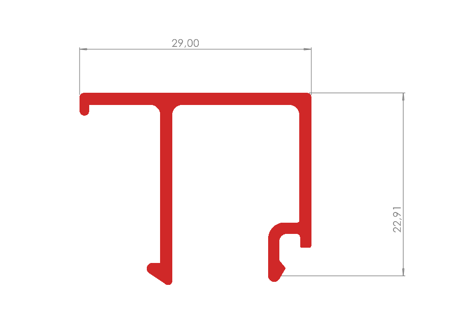 ALUMİNYUM DOĞRAMA ÇITA PROFİLİ