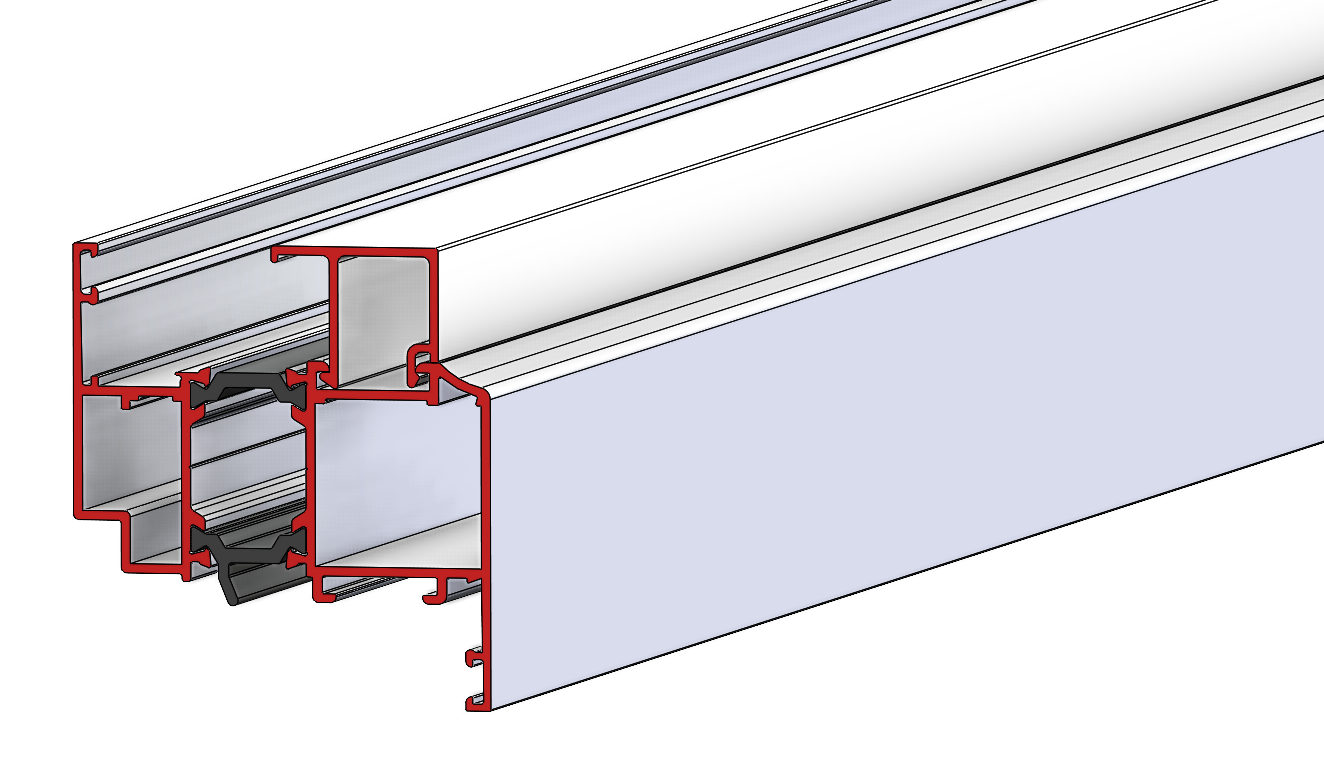 ALUMİNYUM KAPI PENCERE KANAT PROFİLİ