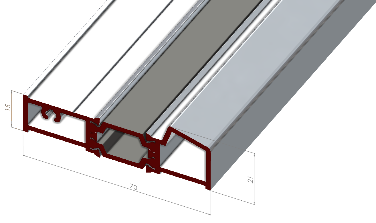 ALUMİNYUM PENCERE ADAPTÖR PROFİLİ