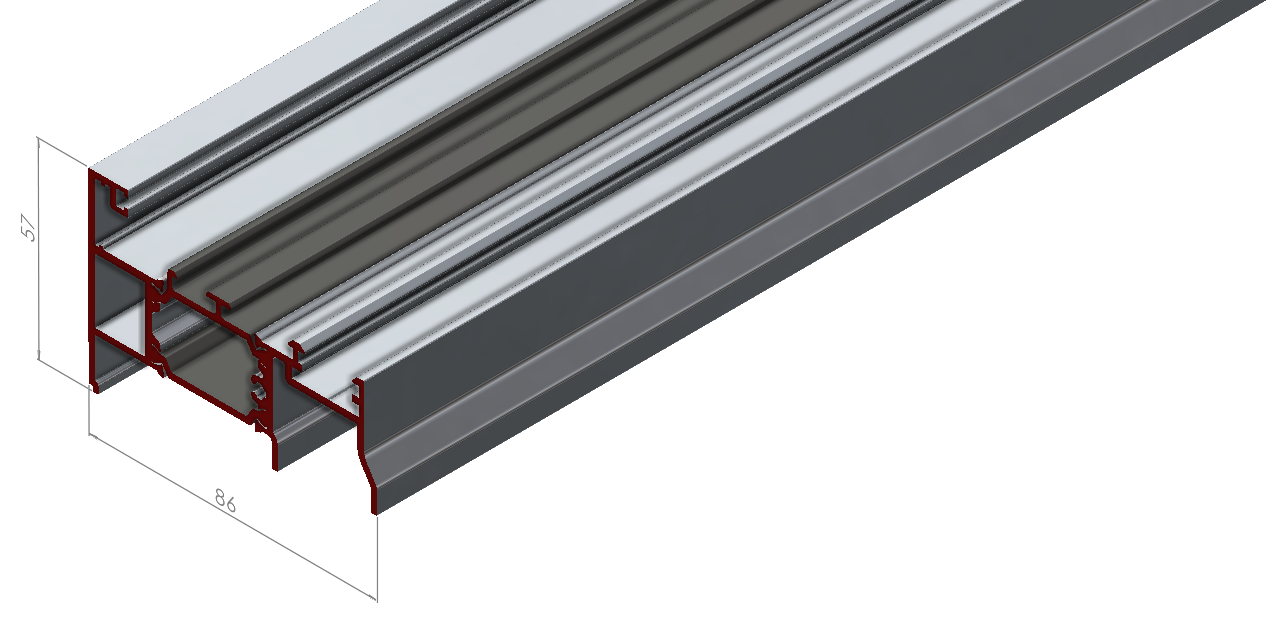 ALUMİNYUM PENCERE ADAPTÖR PROFİLİ