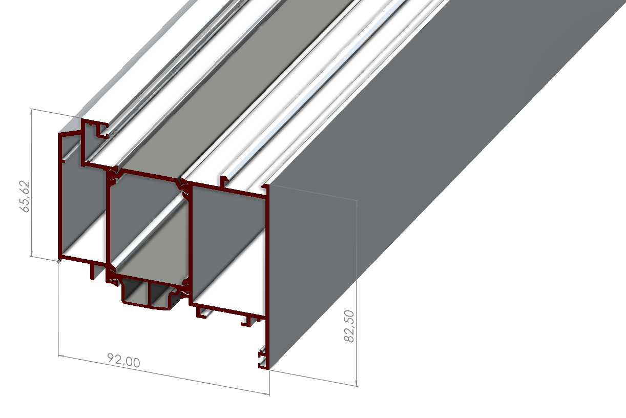ALUMİNYUM PENCERE KANAT PROFİLİ