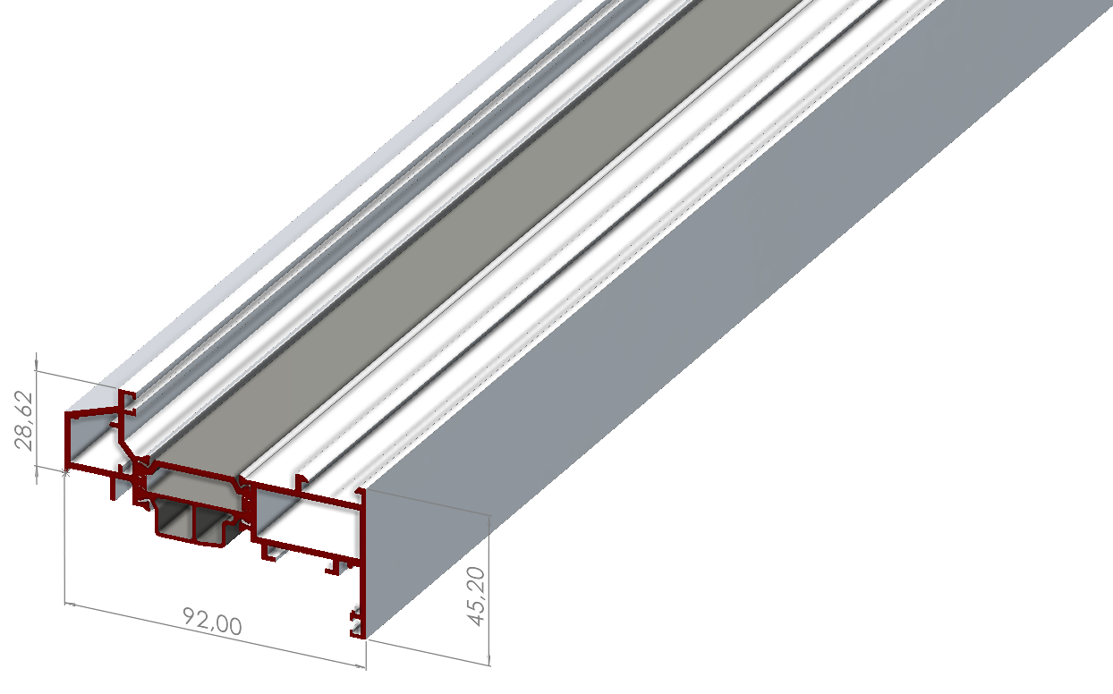ALUMİNYUM PENCERE KANAT PROFİLİ
