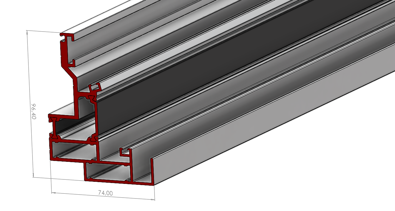 ALUMİNYUM DUMAN PENCERESİ KASA PROFİLİ