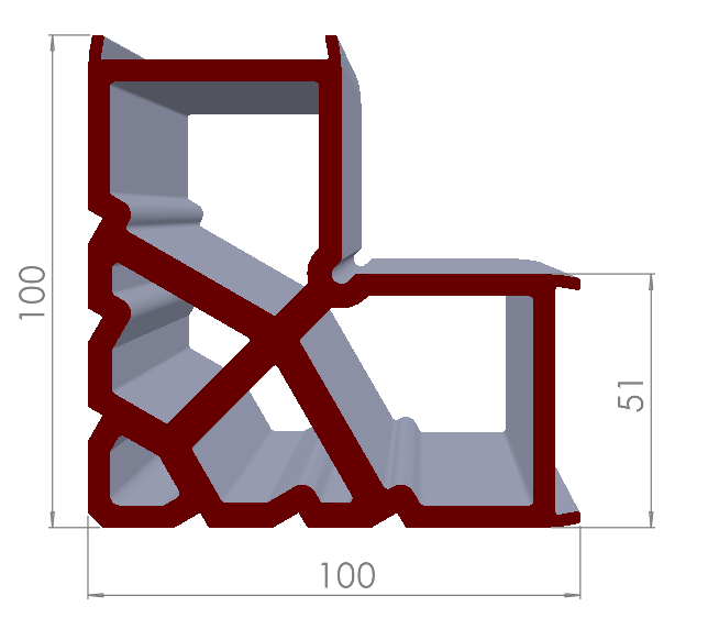 ALUMİNYUM L KÖŞE BAĞLANTI PROFİLİ
