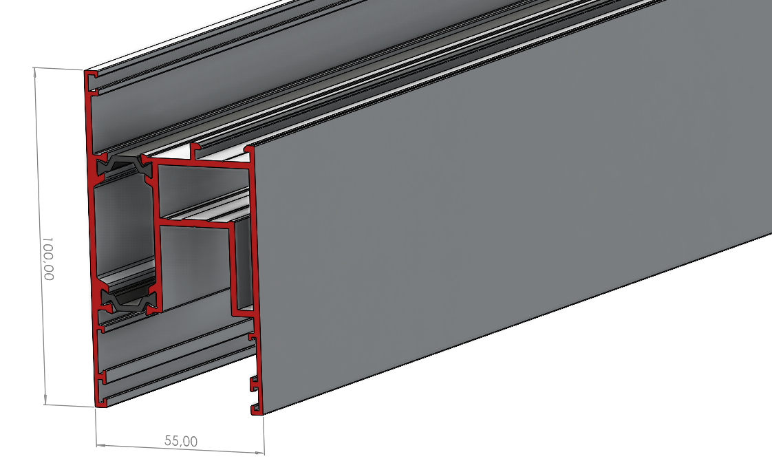 ALUMINIUM HSK SÜRME KANAT PROFİLİ