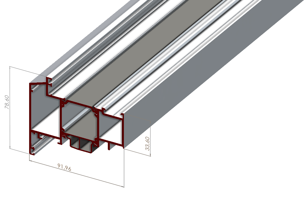 ALUMİNYUM PENCERE KANAT PROFİLİ