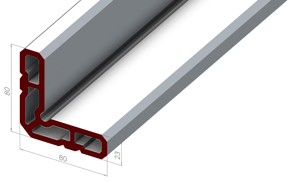 ALUMİNYUM L KÖŞE BAĞLANTI PROFİLİ