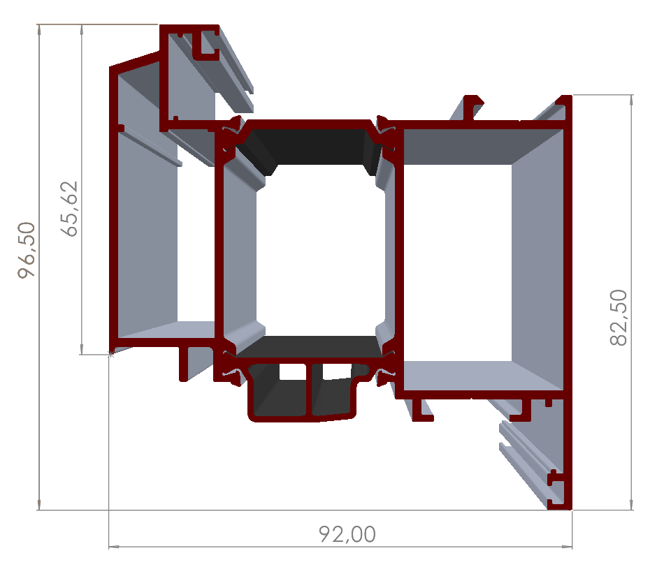 ALUMİNYUM PENCERE KANAT PROFİLİ
