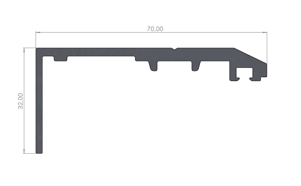 ALUMINYUM DUMAN PENCERESİ BASKI PROFİLİ