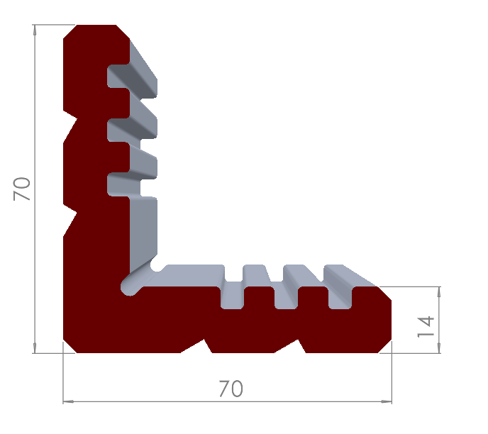 ALUMİNYUM L KÖŞE BAĞLANTI PROFİLİ