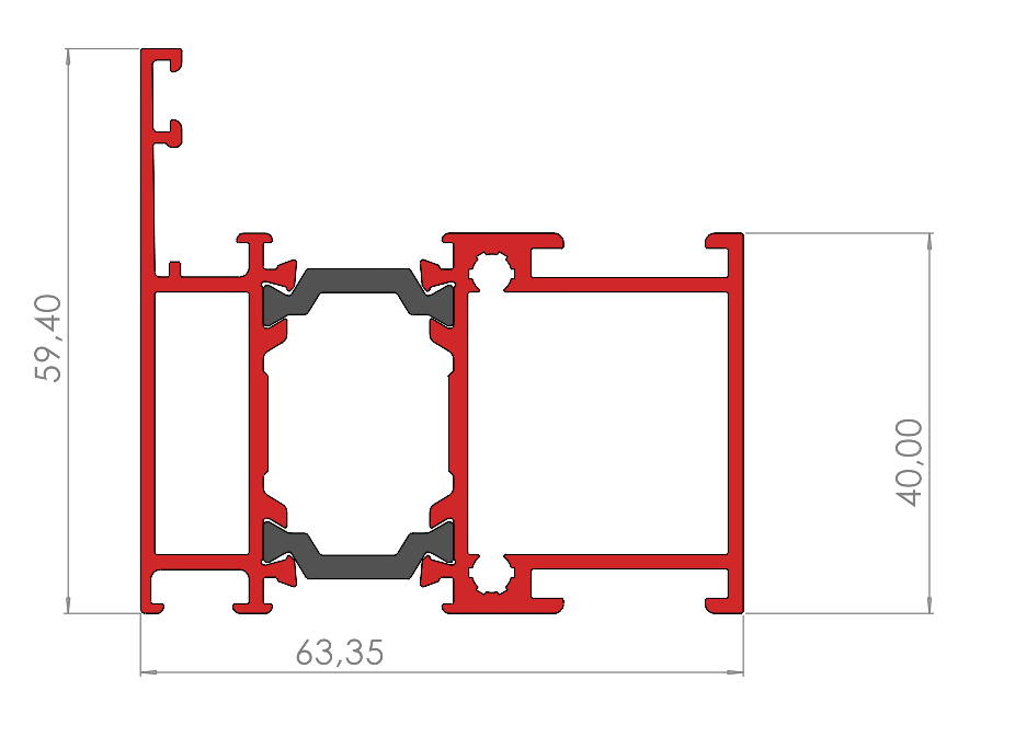 ALUMİNYUM KAPI PENCERE KASA PROFİLİ