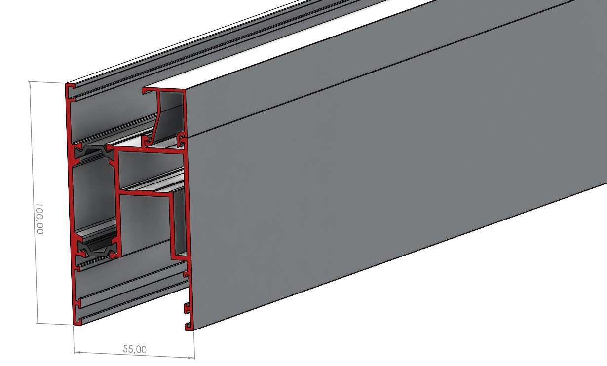 8995351471863 HİLAL ALM 3407-08 HSK Kanat+Çıta Profili