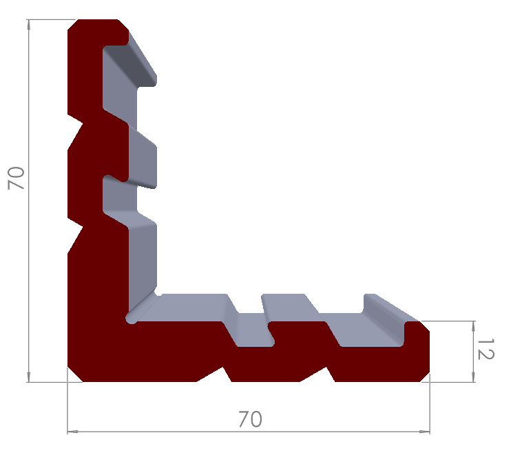 ALUMİNYUM L KÖŞE BAĞLANTI PROFİLİ
